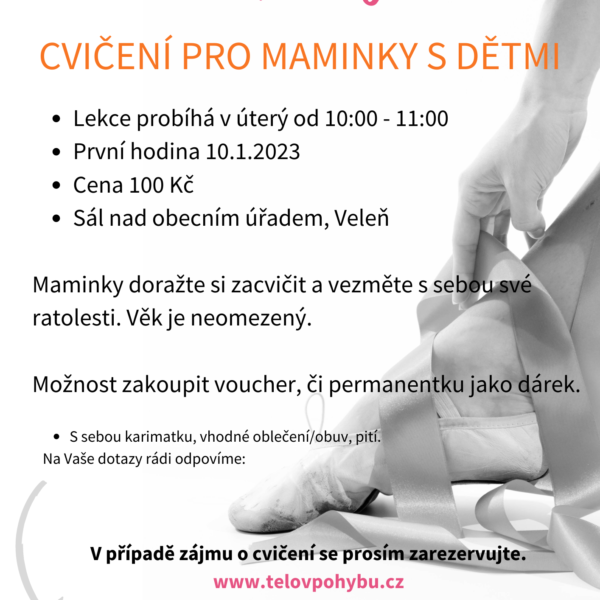Nově nabízíme cvičení pro maminky s dětmi ve Veleni